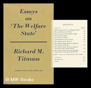 Immagine del venditore per Essays on "The Welfare State. " venduto da MW Books Ltd.