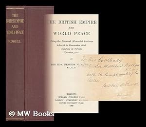 Bild des Verkufers fr The British Empire and World Peace zum Verkauf von MW Books Ltd.
