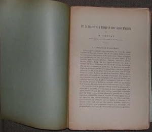 Sur la structure et la biologie de deux algues pélagiques, botryococcus braunii kuetz, oscillator...