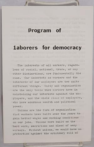 Program of Laborers for Democracy
