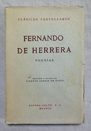 Bild des Verkufers fr POESAS. Edicin y notas de Vicente Garca de Diego zum Verkauf von Librera Sagasta