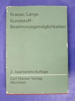 Bild des Verkufers fr Kunststoff-Bestimmungsmglichkeiten - Eine Anleitung zur einfachen qualitativen und quantitativen chemischen Analyse zum Verkauf von Buchantiquariat Uwe Sticht, Einzelunter.