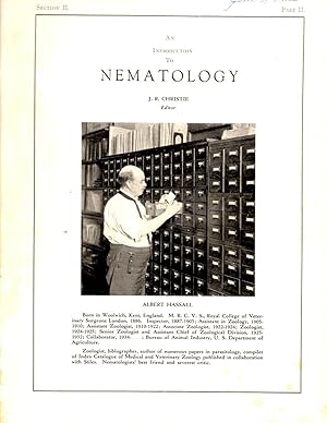 Bild des Verkufers fr An Introduction to Nematology Section II (two 2), Part II zum Verkauf von Book Booth