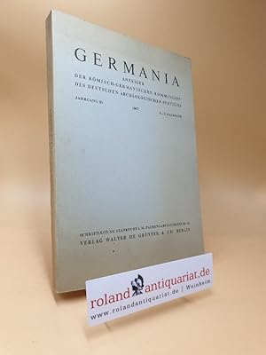 Germania. Anzeiger der römisch-germanischen Kommission des Deutschen Archäologischen Instituts. J...