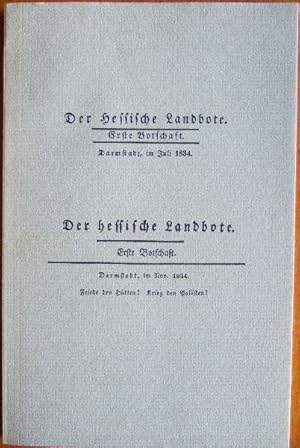 Seller image for Der Hessische Landbote : 1834. [Mitarb.]: Friedrich Ludwig Weidig for sale by Antiquariat Blschke