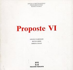 Imagen del vendedor de Proposte VI a la venta por Libro Co. Italia Srl