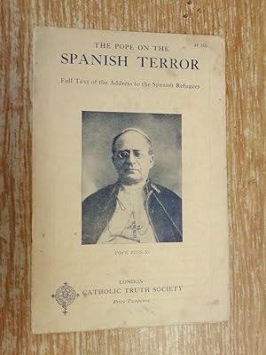 The Pope on the Spanish Terror