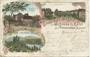 Gruß aus Schröder's Hotel und Pensionshaus Bad Sachsa/Harz. Beschrieben u. gelaufen 20.7.1897. Ec...