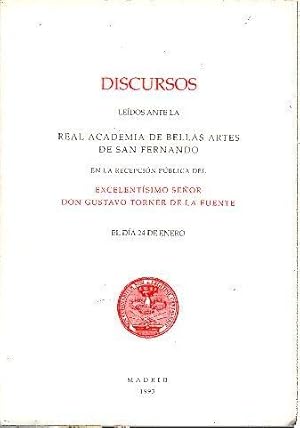 Imagen del vendedor de EL ARTE, VICTIMA DE SUS TEORIAS Y DE SU HISTORIA. DISCURSO DEL ACADEMICO ELECTO EXCMO. SR. D. GUSTAVO TORNER DE LA FUENTE LEIDO EN EL ACTO DE SU RECEPCION PUBLICA EL DIA 24 DE ENERO DE 1993 Y CONTESTACION DEL EXCMO. SR. D. ANTONIO BONET CORREA. a la venta por Librera Javier Fernndez