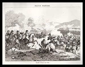 Napoleone battaglia di Arcis sur Aube in Francia stampa