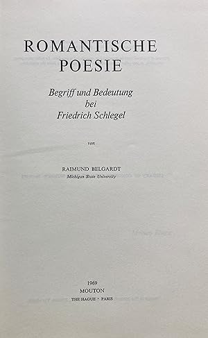 Romantische Poesie: Begriff und Bedeutung bei Friedrich Schlegel.