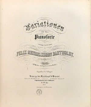 [Op. 083] Variationen für das Pianoforte. Op. 83 (No. 11 der nachgelassenen Werke)