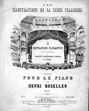 Seller image for 5 Fantaisies lgantes sur des motifs de Donizetti, Mercadente, Rossini et Verdi. No. 5. Fantaisie sur l`opra: Linda di Chamounix, de Donizetti for sale by Paul van Kuik Antiquarian Music