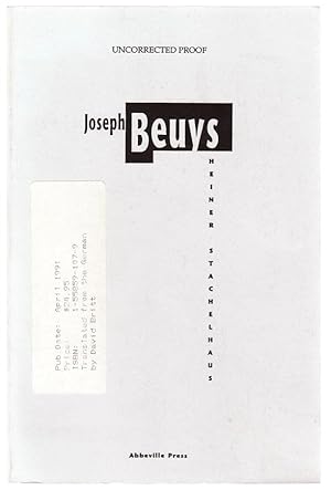 Imagen del vendedor de Joseph Beuys a la venta por Jeff Hirsch Books, ABAA