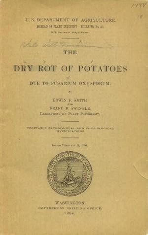 The Dry Rot of Potatoes Dues to Fusarium Oxysporum