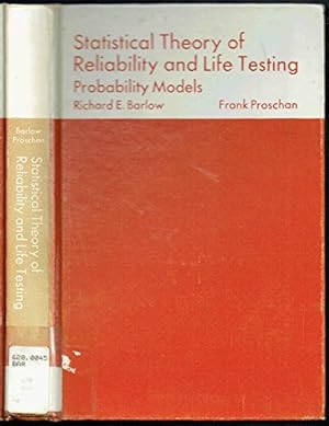 Immagine del venditore per Statistical Theory of Reliability and Life Testing:Probability Models: Probability Models venduto da Dorley House Books, Inc.