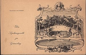 Imagen del vendedor de Die Sophienquelle im Schlosspark zu Grnsberg im Nrnberger Land.,Erbaut 1724-28, wiederaufgebaut 1860 und 1979., a la venta por Antiquariat Kastanienhof