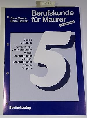 Berufskunde für Maurer, Band 5 - Lehrerexemplar