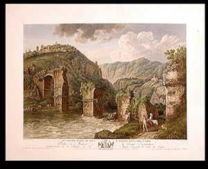 Vue des Ruines du Pont d'Auguste sur la Nera a Narni
