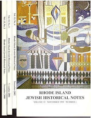 Rhode Island Jewish Historical Society NOTES 1999-2002 Vol 13 1-4 Complete by Leonard Modd [Ed.]
