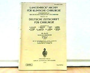 Bild des Verkufers fr Langenbecks Archiv fr Klinische Chirurgie, vereinigt mit Deutsche Zeitschrift fr Chirurgie. Kongressorgan der Deutschen Gesellschaft fr Chirurgie. Band 295. Kongrebericht. zum Verkauf von Antiquariat Ehbrecht - Preis inkl. MwSt.