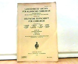 Bild des Verkufers fr Langenbecks Archiv fr Klinische Chirurgie, vereinigt mit Deutsche Zeitschrift fr Chirurgie. Kongressorgan der Deutschen Gesellschaft fr Chirurgie. Band 292. Kongrebericht. zum Verkauf von Antiquariat Ehbrecht - Preis inkl. MwSt.