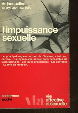 Imagen del vendedor de L'IMPUISSANCE SEXUELLE a la venta por Le-Livre