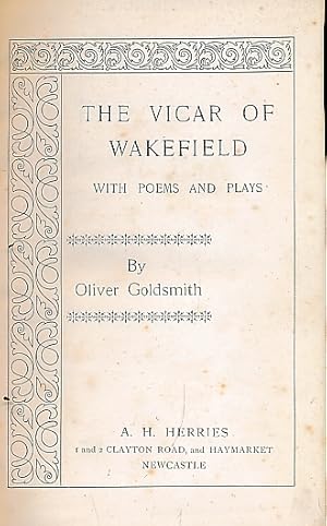 Imagen del vendedor de The Vicar of Wakefield with Poems and Plays. Herries edition a la venta por Barter Books Ltd