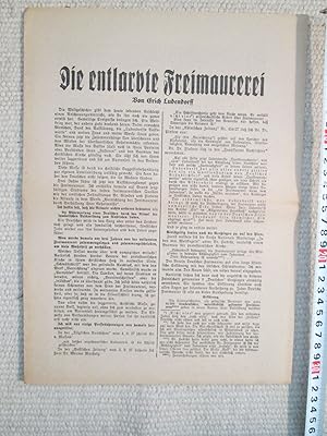 Seller image for Die entlarvte Freimaurerei for sale by Expatriate Bookshop of Denmark