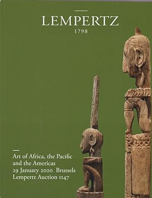 Art of Africa, the Pacific and the Americas : sale, Brussels, Lempertz, 29 January 2020; Lempertz...