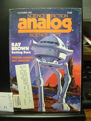 Bild des Verkufers fr ANALOG - Nov, 1982 zum Verkauf von The Book Abyss
