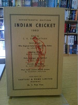 Image du vendeur pour Indian Cricket 1963 (17th edition) mis en vente par Paragon Books BA FSB