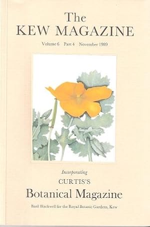 Seller image for The Kew Magazine ( Curtis's Botanical Magazine) Volume 6 Part 4 - includes Plant Hunting in the Mountains of Ecuador for sale by Mike Park Ltd