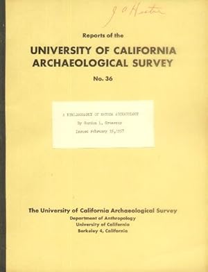 A Bibliography of Nevada Archaeology (Reports of the University of California Archaeological Surv...
