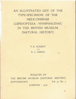Seller image for An Illustrated List of the Type-Specimens of the Heliconiinae (Lepidoptera: Nymphalidae) in the British Museum (Natural History) - in englischer Sprache for sale by Allguer Online Antiquariat