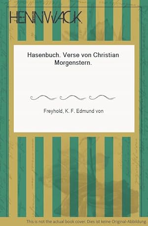 Bild des Verkufers fr Hasenbuch. Verse von Christian Morgenstern. zum Verkauf von HENNWACK - Berlins grtes Antiquariat