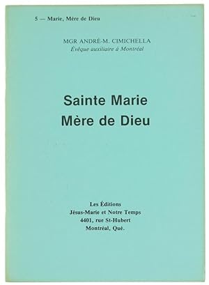 Seller image for SAINTE MARIE MERE DE DIEU.: for sale by Bergoglio Libri d'Epoca