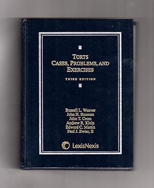 Bild des Verkufers fr Torts: Cases, Problems, and Exercises. Third Edition zum Verkauf von Singularity Rare & Fine