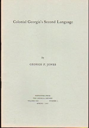 Colonial Georgia's Second Language