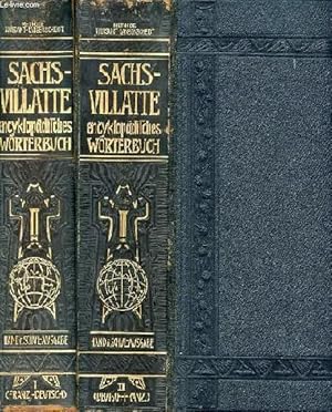 Bild des Verkufers fr SACHS-VILLATTE ENCYKLOPDISCHES FRANZSISCH-DEUTSCHES UND DEUTSCH-FRANZSISCHES WRTERBUCH, HAND- UND SCHUL-AUSGABE, 2 BNDEN zum Verkauf von Le-Livre