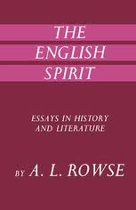 Seller image for The English Spirit: Essays in History and Literature for sale by Hill End Books