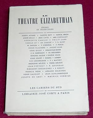 Seller image for LE THEATRE ELIZABETHAIN - Etudes et traductions for sale by LE BOUQUINISTE