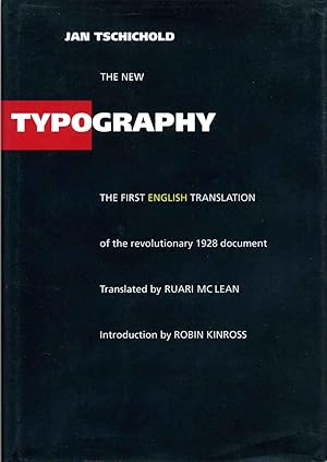 Immagine del venditore per The New Typography: A Handbook for Modern Designers. venduto da Kurt Gippert Bookseller (ABAA)