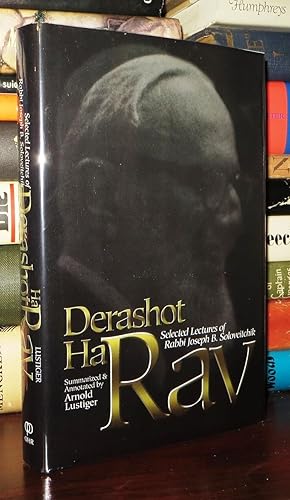 Seller image for DERASHOT HARAV Selected Lectures of Rabbi Joseph B. Soloveitchik for sale by Rare Book Cellar