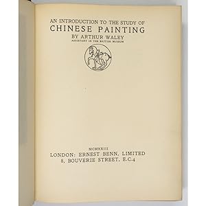 An Introduction to the Study of Chinese Painting.: Waley, Arthur