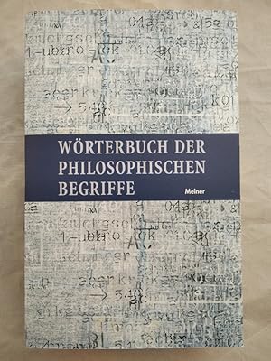 Bild des Verkufers fr Wrterbuch der philosophischen Begriffe. zum Verkauf von KULTur-Antiquariat