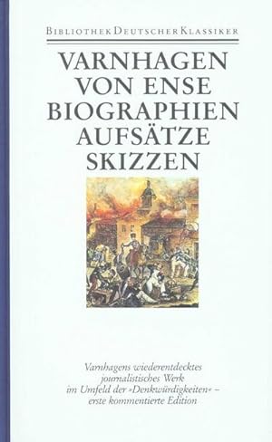 Bild des Verkufers fr Werke Biographien, Aufstze, Skizzen und Fragmente zum Verkauf von BuchWeltWeit Ludwig Meier e.K.