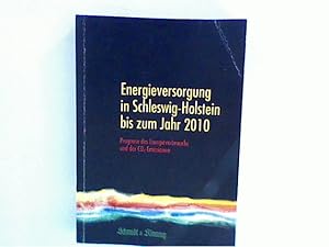 Bild des Verkufers fr Energieversorgung in Schleswig-Holstein bis zum Jahre 2010: Prognose des Energieverbrauchs und der CO-Emissionen zum Verkauf von ANTIQUARIAT FRDEBUCH Inh.Michael Simon