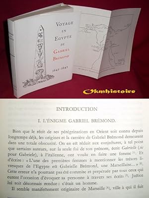 Imagen del vendedor de Voyage en Egypte de GABRIEL BREMOND , 1643 - 1645 a la venta por Okmhistoire