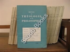 Seller image for Revue de Theologie et de Philosophie; 1955, I for sale by PsychoBabel & Skoob Books